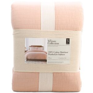 TEXTURE COLLECTION 3pc Gauze Comforter Set